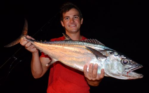 thon à dents de chien au jig de nuit - Rod Fishing Club - Ile Rodrigues - Maurice - Océan Indien