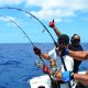 triplé en jigging - Rod Fishing Club - Ile Rodrigues - Maurice - Océan Indien