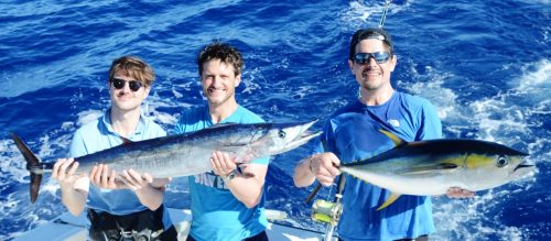 wahoo et thon jaune - Rod Fishing Club - Ile Rodrigues - Maurice - Océan Indien