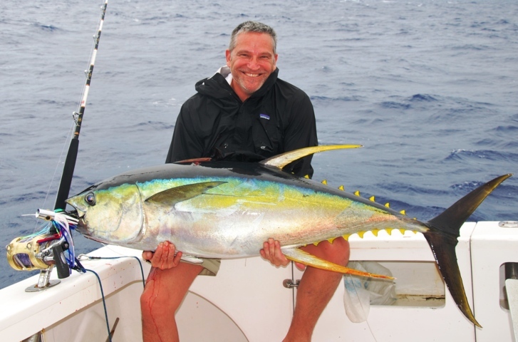 60kg yellowfin tuna - Rod Fishing Club - Rodrigues Island - Mauritius - Indian Ocean