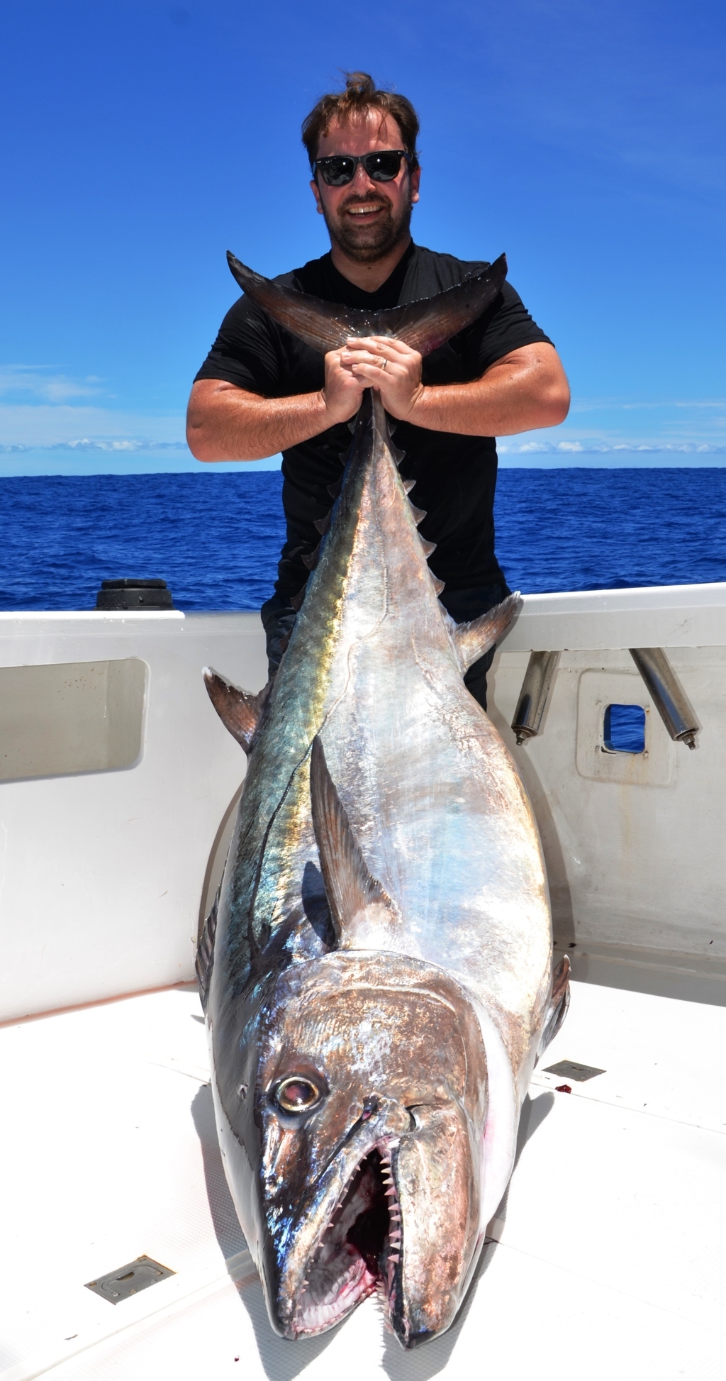 83kg doggy by Sebastien on livebait - Rod Fishing Club - Rodrigues Island - Mauritius - Indian Ocean