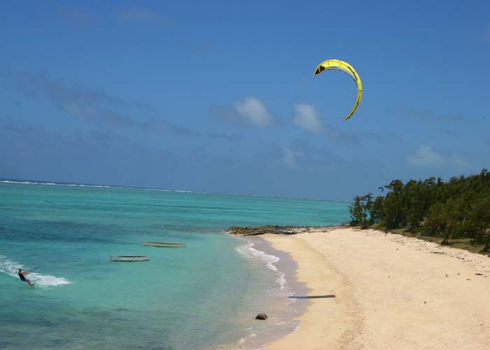 Beach for Kite surf- Rod Fishing Club - Rodrigues Island - Mauritius - Indian Ocean