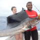 Cécile et son voilier - Rod Fishing Club - Ile Rodrigues - Maurice - Océan Indien