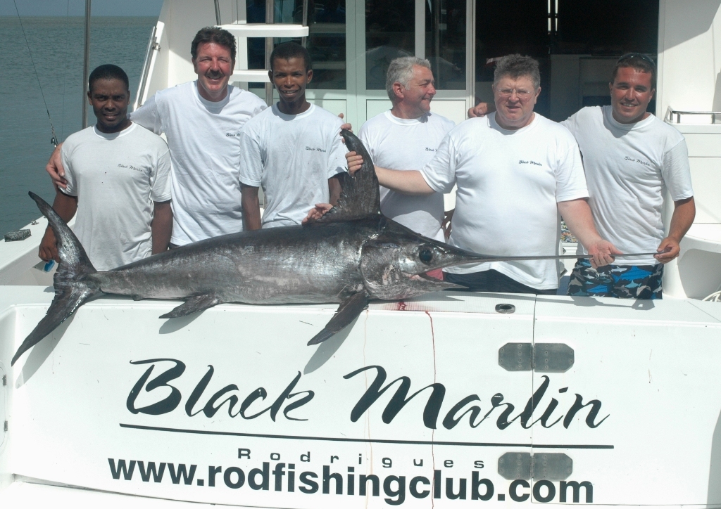 Great first swordfish caught on Big Game Fishing in Rodrigues - Rod Fishing Club - Rodrigues Island - Mauritius - Indian Ocean