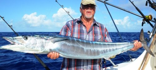 Hendrick avec un beau wahoo - Rod Fishing Club - Ile Rodrigues - Maurice - Océan Indien