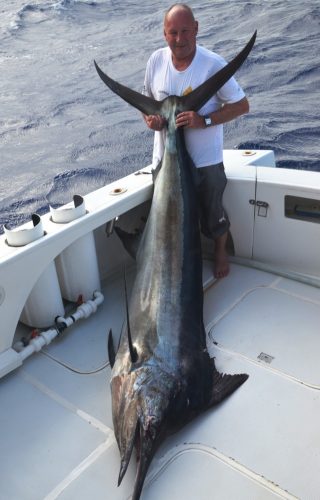 Jacques et son marlin - Rod Fishing Club - Ile Rodrigues - Maurice - Océan Indien
