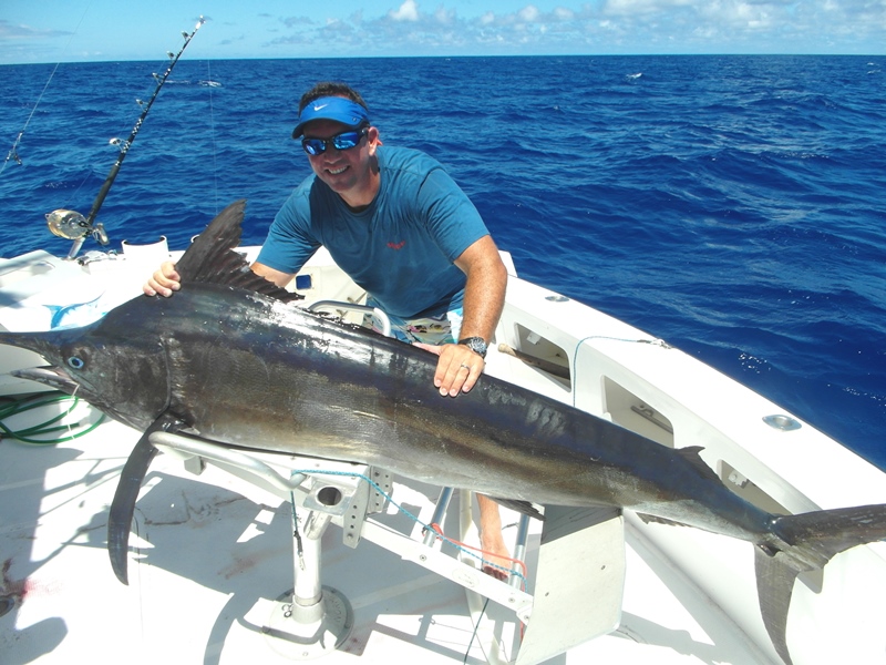 Mark et son marlin noir- Ile Rodrigues - Maurice - Océan Indien