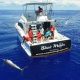 Marlin noir au bateau vu par le drone - Rod Fishing Club - Ile Rodrigues - Maurice - Océan Indien