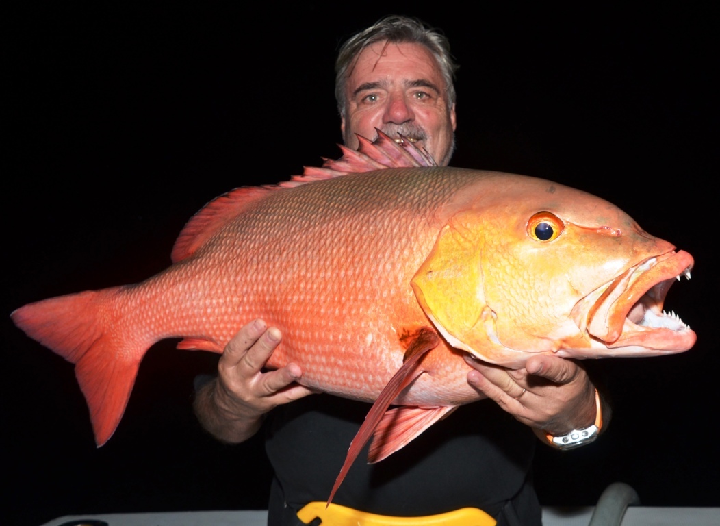 Patrick and his red snapper- Rod Fishing Club - Rodrigues Island - Mauritius - Indian Ocean