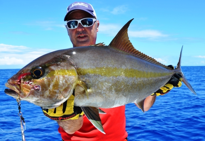 Seriola on jigging - Rod Fishing Club - Rodrigues Island - Mauritius - Indian Ocean