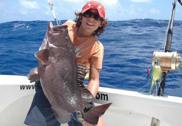 White blotched grouper - Rod Fishing Club - Rodrigues Island - Mauritius - Indian Ocean