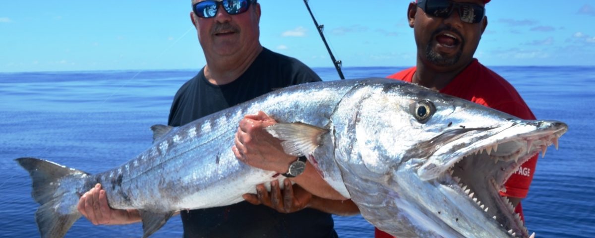 barracuda de 27kg - Rod Fishing Club - Ile Rodrigues - Maurice - Océan Indien