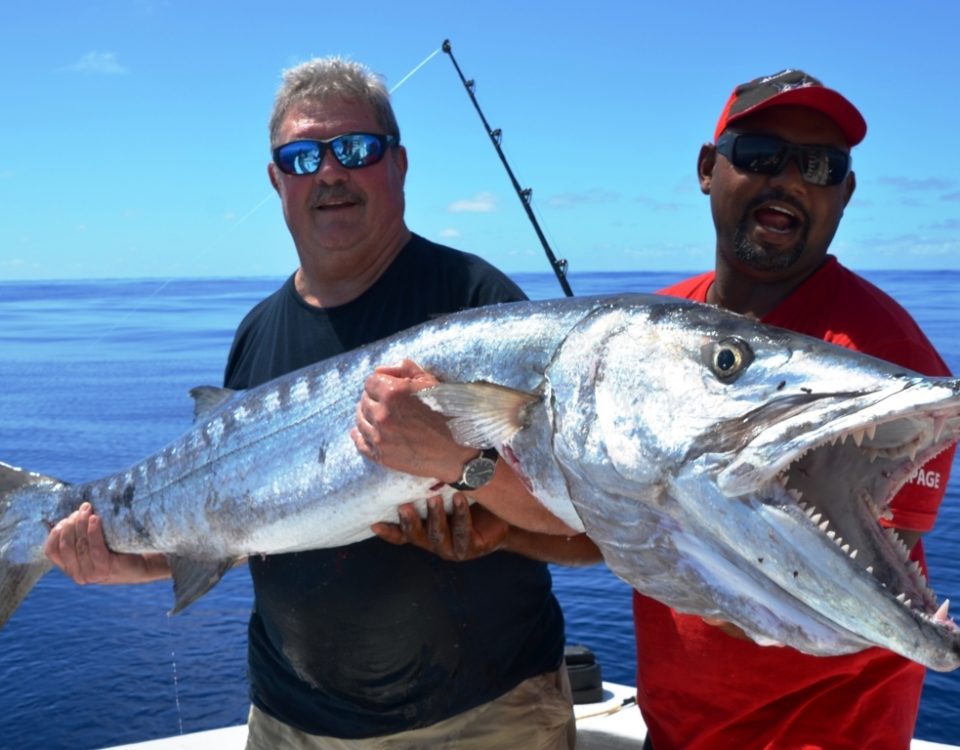 barracuda de 27kg - Rod Fishing Club - Ile Rodrigues - Maurice - Océan Indien