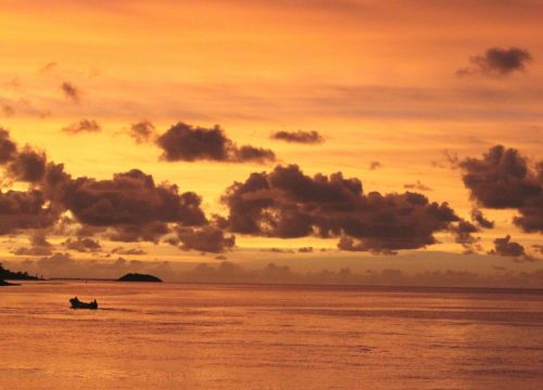coucher de soleil dans l'Ouest - Rod Fishing Club - Ile Rodrigues - Maurice - Océan Indien