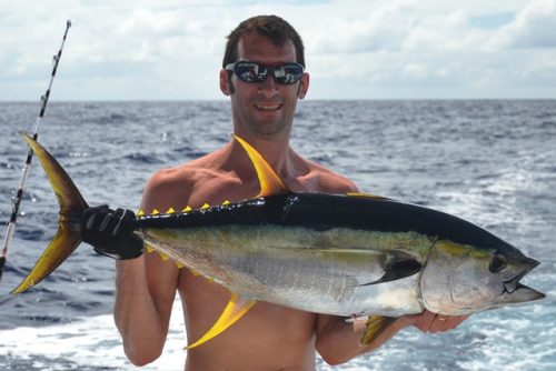 encore un thon jaune! - Rod Fishing Club - Ile Rodrigues - Maurice - Océan Indien