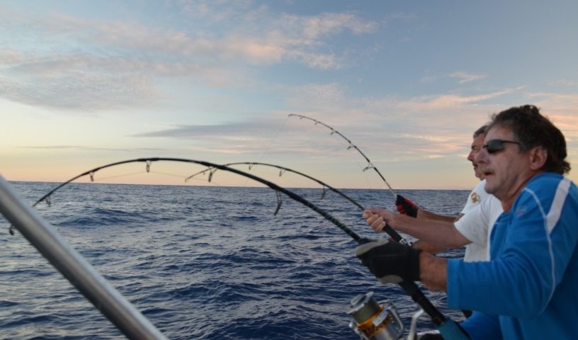 jigging session - Rod Fishing Club - Ile Rodrigues - Maurice - Océan Indien.