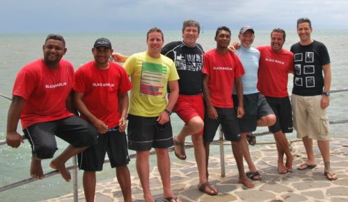 l'équipe et l'équipage heureux de leur séjour - Rod Fishing Club - Ile Rodrigues - Maurice - Océan Indien