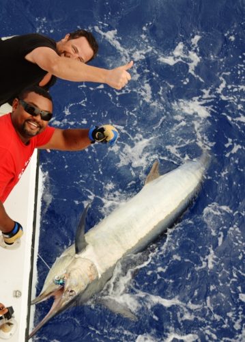 marlin noir relâché - Rod Fishing Club - Ile Rodrigues - Maurice - Océan Indien