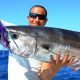 moitié de thon à dents de chien pour Aviram - Rod Fishing Club - Ile Rodrigues - Maurice - Océan Indien