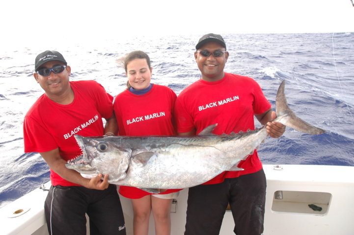 ecord du monde junior féminin pour Cécile doggy de 28.5kg - Rod Fishing Club - Ile Rodrigues - Maurice - Océan Indien