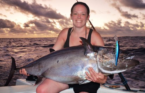 thon à dents de chien de 35kg au rapala - Rod Fishing Club - Ile Rodrigues - Maurice - Océan Indien