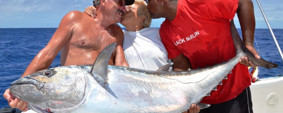 thon à dents de chien de 48kg - Rod Fishing Club - Ile Rodrigues - Maurice - Océan Indien