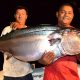 thon à dents de chien de 52kg par Olivier - Rod Fishing Club - Ile Rodrigues - Maurice - Océan Indien