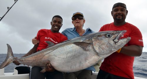 thon à dents de chien de 55.5kg - Rod Fishing Club - Ile Rodrigues - Maurice - Océan Indien