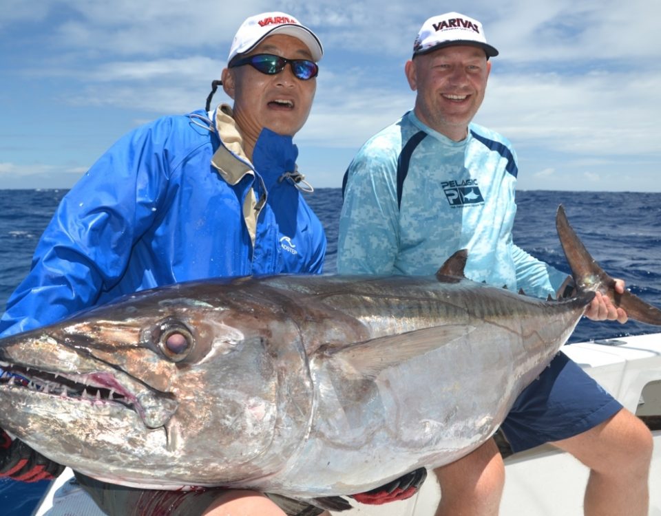 thon dents de chien de 60.5kg par Igor - Rod Fishing Club - Ile Rodrigues - Maurice - Océan Indien