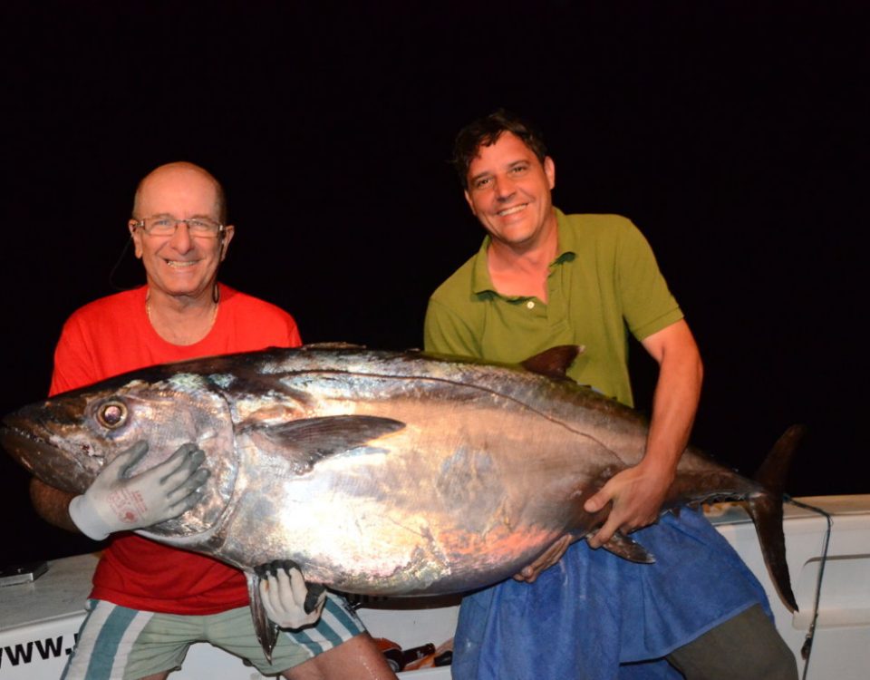 thon à dents de chien de 62kg - Rod Fishing Club - Ile Rodrigues - Maurice - Océan Indien