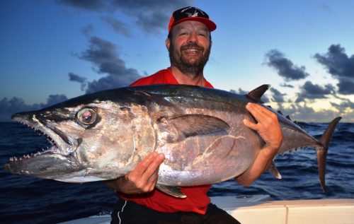 thon à dents de chien pris à l'appât - Rod Fishing Club - Ile Rodrigues - Maurice - Océan Indien