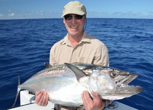 thon à dents de chien pris au jig - Rod Fishing Club - Ile Rodrigues - Maurice - Océan Indien