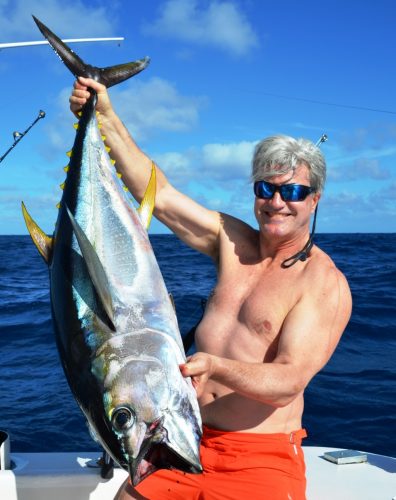 thon jaune de 21kg - Rod Fishing Club - Ile Rodrigues - Maurice - Océan Indien