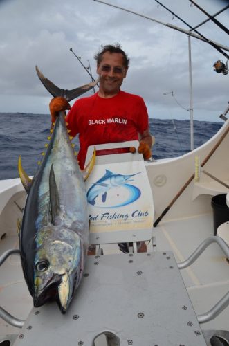 thon jaune de 23kg - Rod Fishing Club - Ile Rodrigues - Maurice - Océan Indien