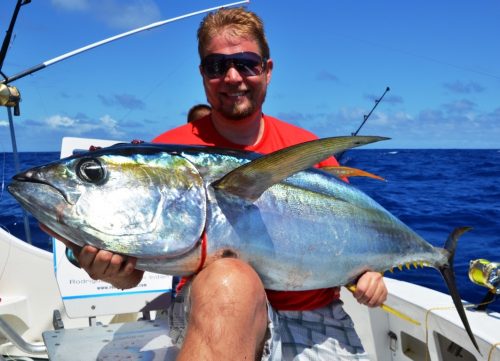 thon jaune de 33kg - Rod Fishing Club - Ile Rodrigues - Maurice - Océan Indien
