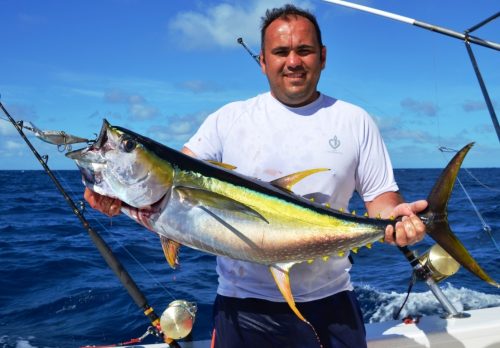 thon jaune pris au rapala - Rod Fishing Club - Ile Rodrigues - Maurice - Océan Indien