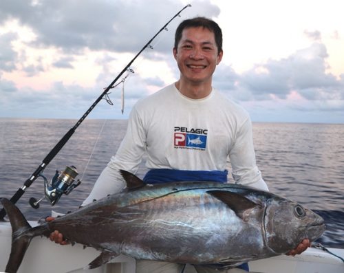 thon à dents de chien de 30kg - Rod Fishing Club - Ile Rodrigues - Maurice - Océan Indien