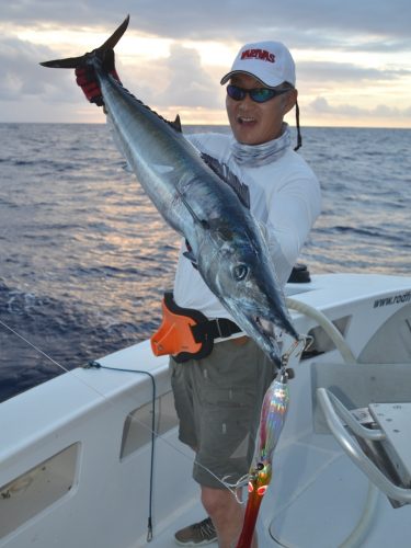 wahoo au popper - Rod Fishing Club - Ile Rodrigues - Maurice - Océan Indien