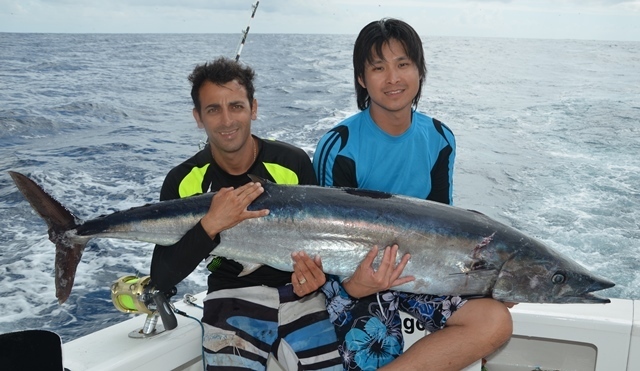 wahoo de 38.5kg - Rod Fishing Club - Ile Rodrigues - Maurice - Océan Indien