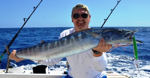 Gianni et son wahoo - Rod Fishing Club - Ile Rodrigues - Maurice - Océan Indien