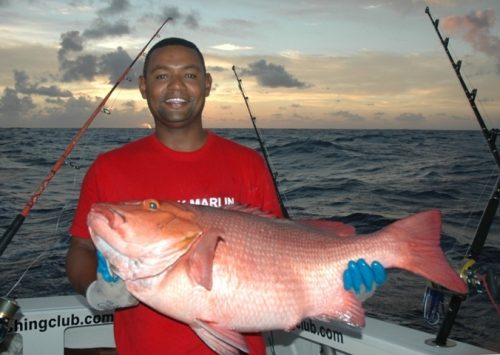 16kg red snapper by Steeve - Rod Fishing Club - Rodrigues Island - Mauritius - Indian Ocean