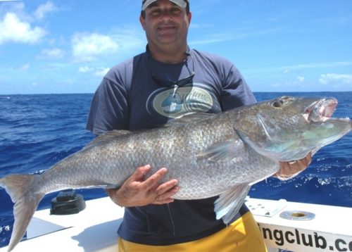 18kg jobfish on bottomfishing - Rod Fishing Club - Rodrigues Island - Mauritius - Indian Ocean