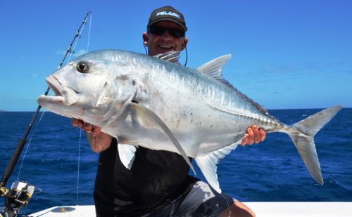 20kg GT released - Rod Fishing Club - Rodrigues Island - Mauritius - Indian Ocean