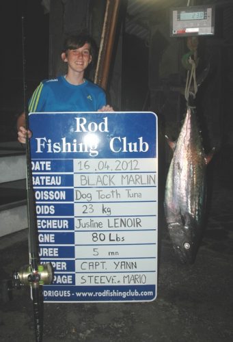23kg doggy world record - Rod Fishing Club - Rodrigues Island - Mauritius - Indian Ocean