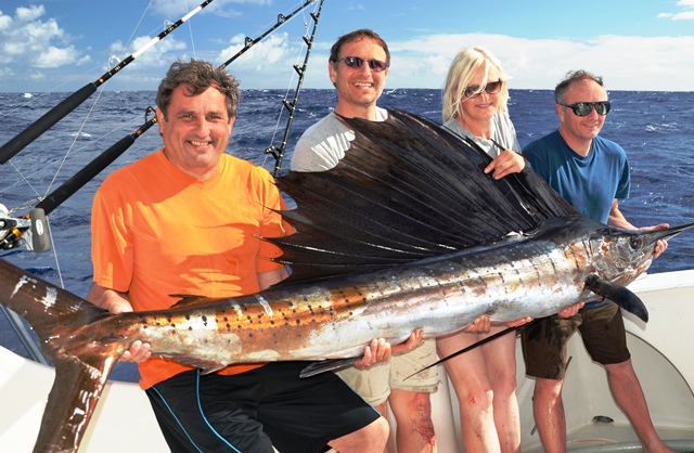 45kg sailfish - Rod Fishing Club - Rodrigues Island - Mauritius - Indian Ocean