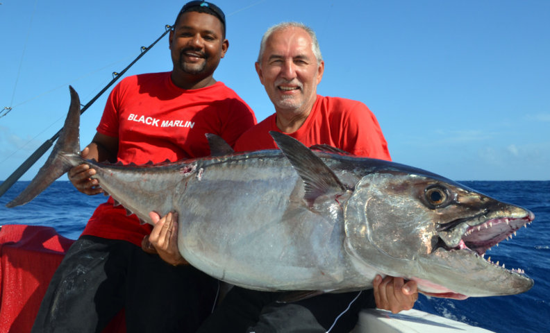 50.5kg doggy on live baiting - Rod Fishing Club - Rodrigues Island - Mauritius - Indian Ocean