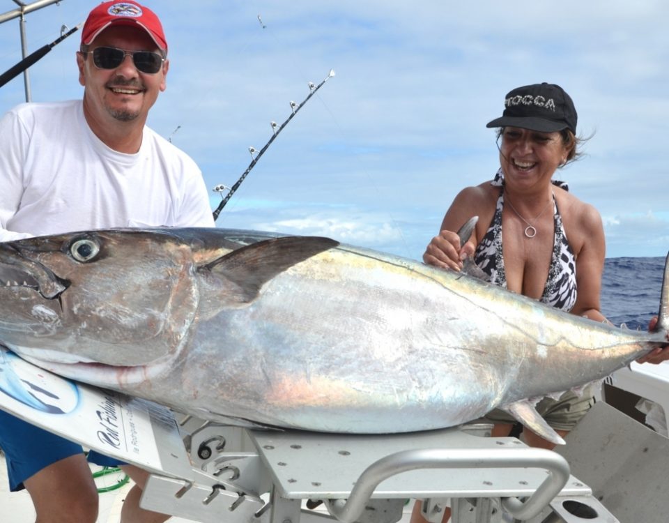 51kg doggy for Gianni on livebaiting - Rod Fishing Club - Rodrigues Island - Mauritius - Indian Ocean
