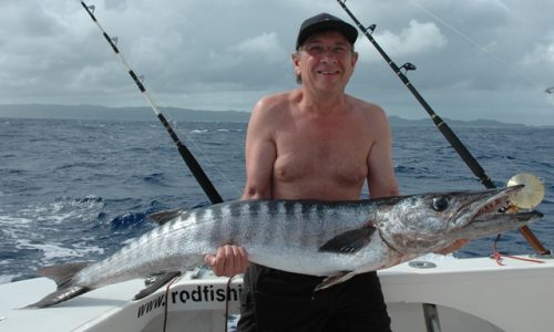 Barracuda on trolling - Rod Fishing Club - Rodrigues Island - Mauritius - Indian Ocean