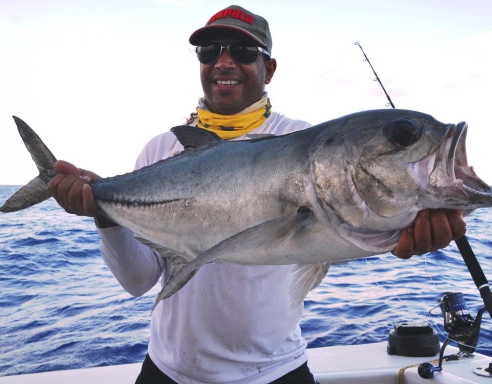 Big eye trevally or Caranx sexfasciatus - Rod Fishing Club - Rodrigues Island - Mauritius - Indian Ocean