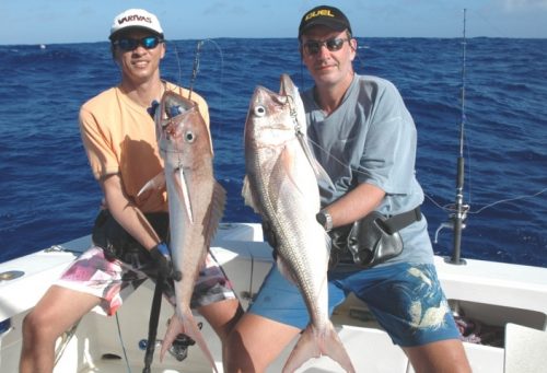 Crimson jobfish on jigging - Rod Fishing Club - Rodrigues Island - Mauritius - Indian Ocean